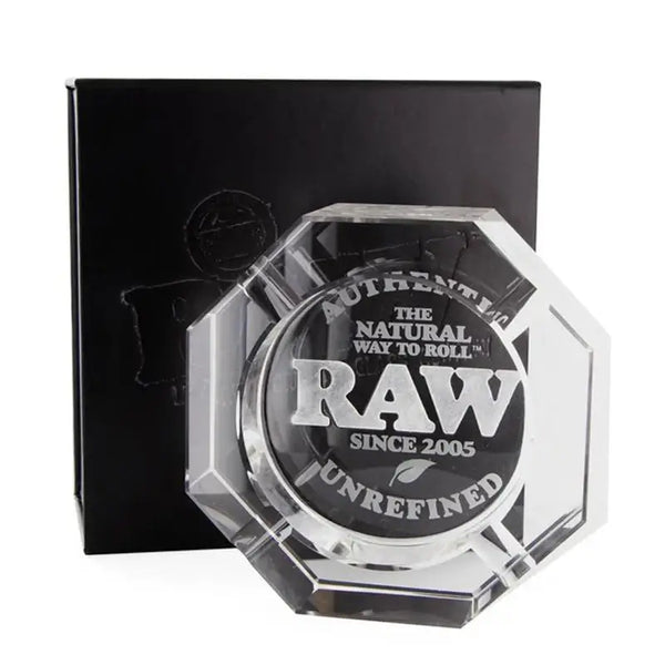 Raw Lead Free Crystal Glass Ashtray